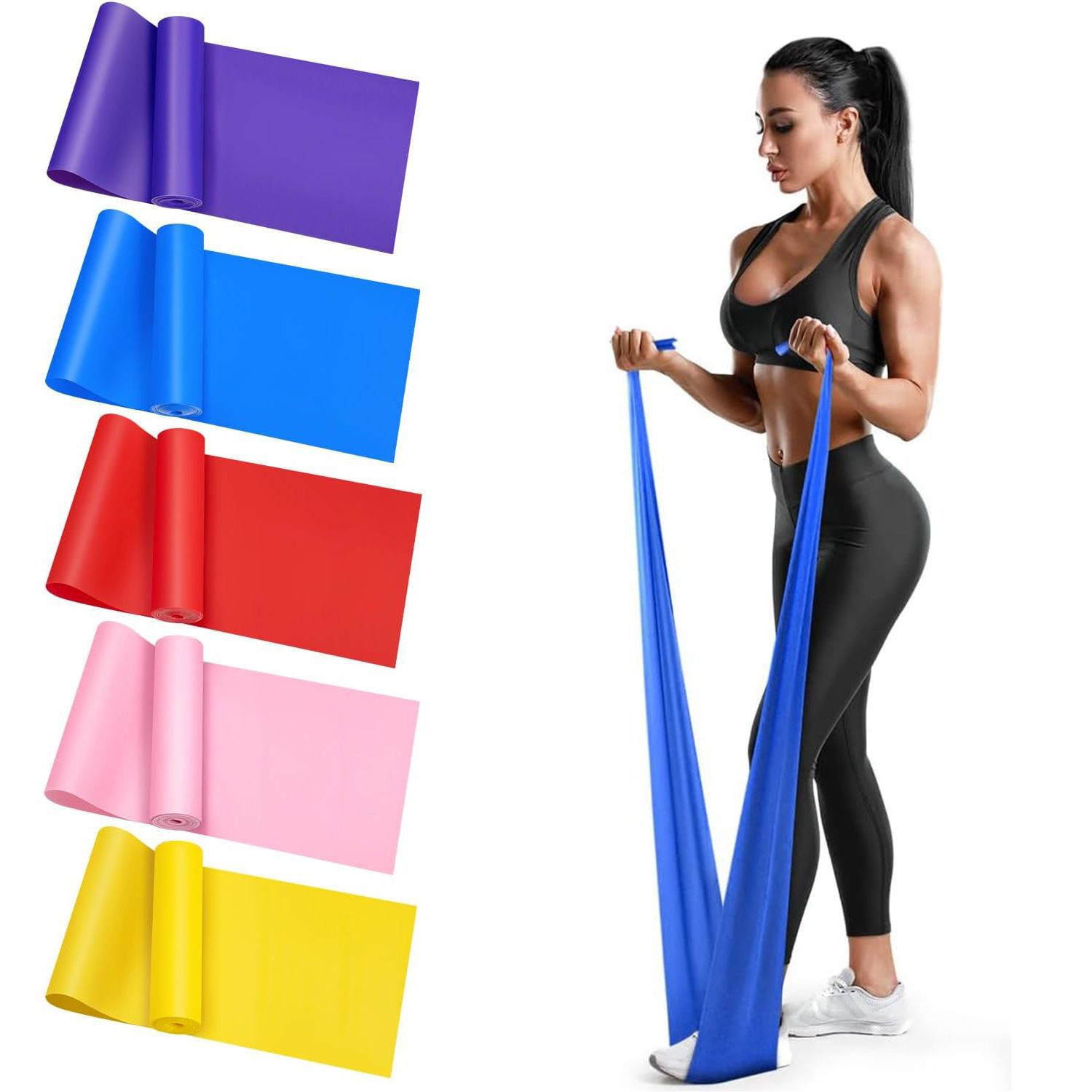 Pilates Yoga Circle - Yoga Elastic Bands Portable Pilates Hip