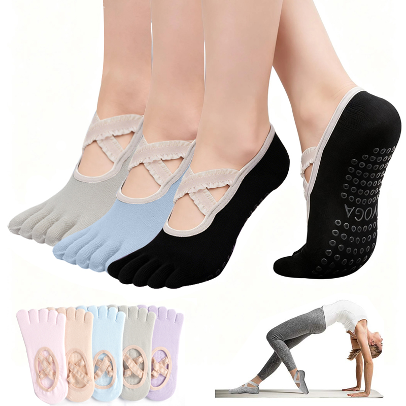 Ladies Non-Slip Pilates Socks  - Pilates Yoga Fitness 评论和价格